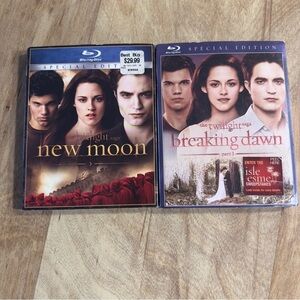 Twilight Saga Blu-ray Special Edition Set Breaking Dawn Part 1 New Moon 2 Movies
